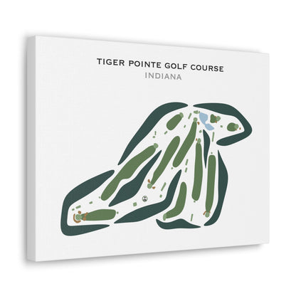 Tiger Pointe Golf Course, Indiana - Printed Golf Courses