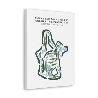 Tiger's Eye Golf Links at Ocean Ridge Plantation, North Carolina - Printed Golf Courses
