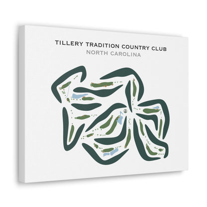 Tillery Tradition Country Club, North Carolina - Printed Golf Courses