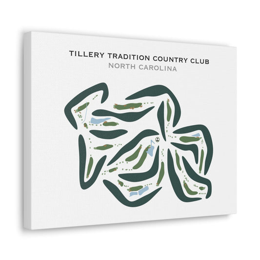 Tillery Tradition Country Club, North Carolina - Printed Golf Courses