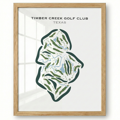 Timber Creek Golf Club, Texas - Printed Golf Course