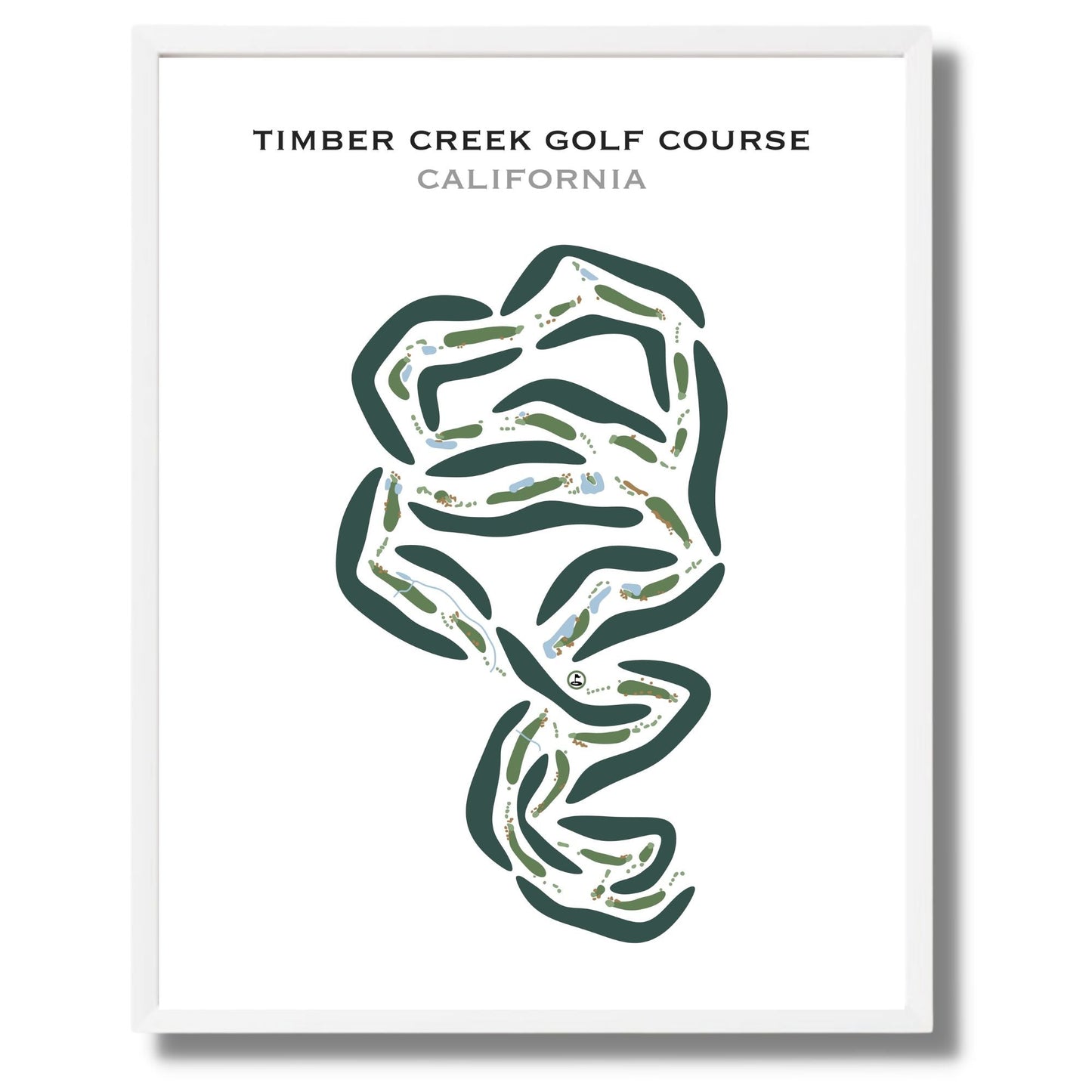 Timber Creek Golf Course, California - Printed Golf Courses