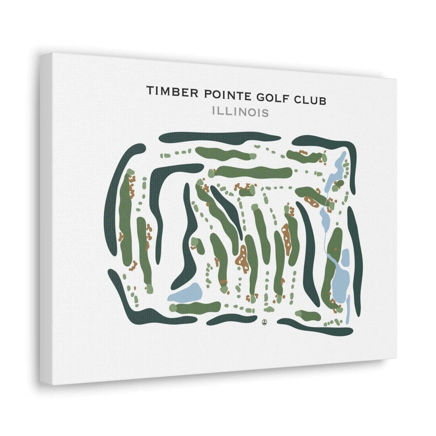 Timber Pointe Golf Club, Illinois - Printed Golf Course