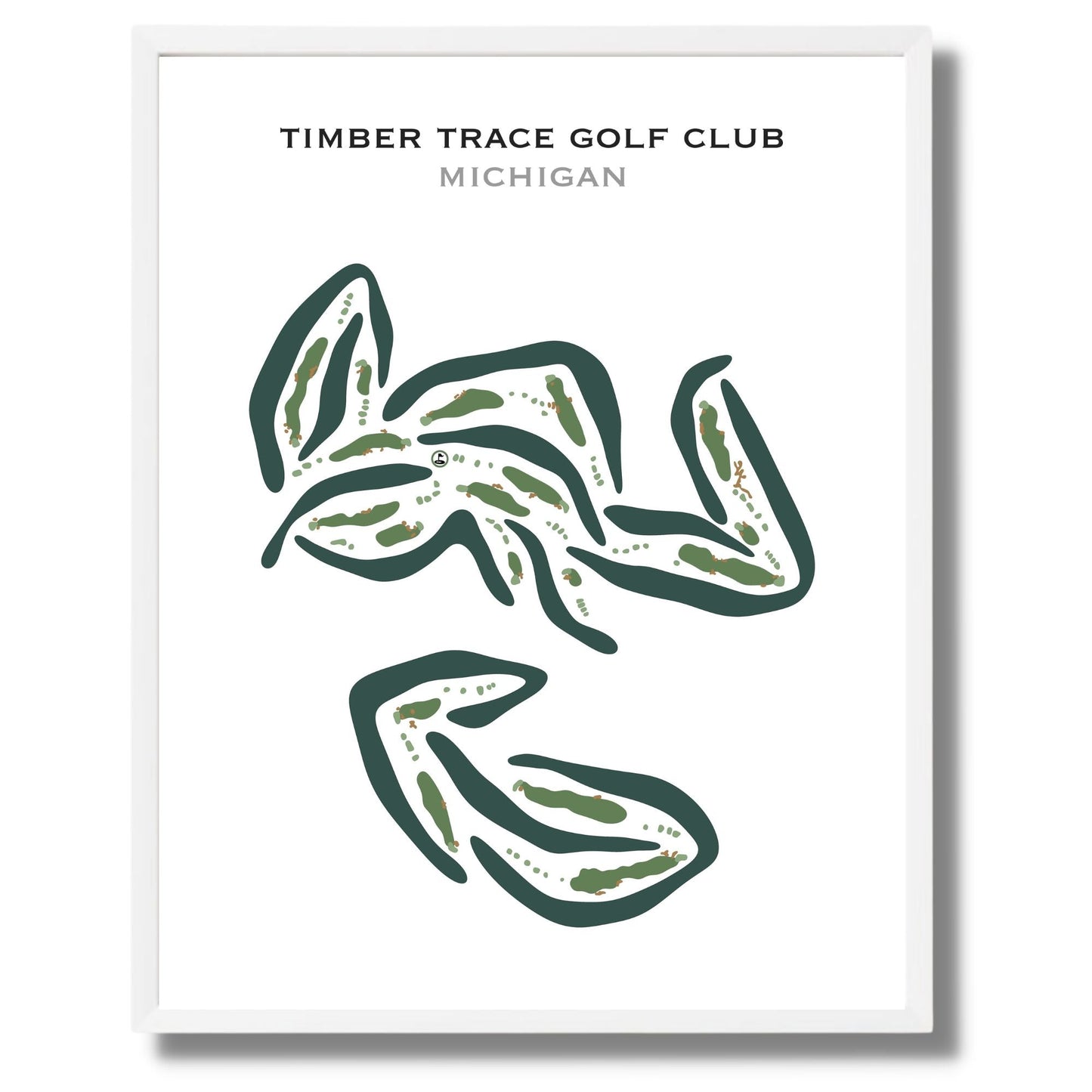 Timber Trace Golf Club, Michigan - Printed Golf Courses
