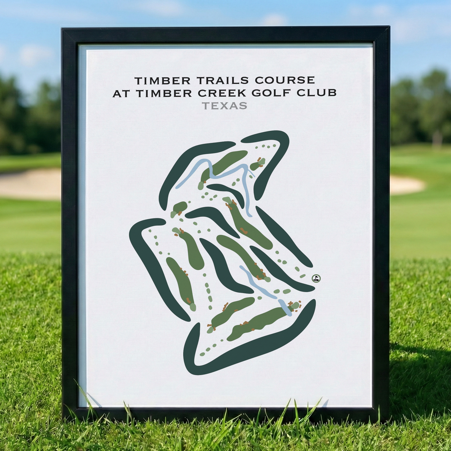 Timber Trails Course at Timber Creek Golf Club, Texas - Printed Golf Courses