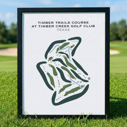 Timber Trails Course at Timber Creek Golf Club, Texas - Printed Golf Courses