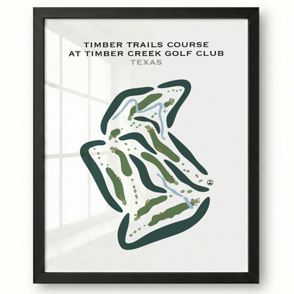 Timber Trails Course at Timber Creek Golf Club, Texas - Printed Golf Courses