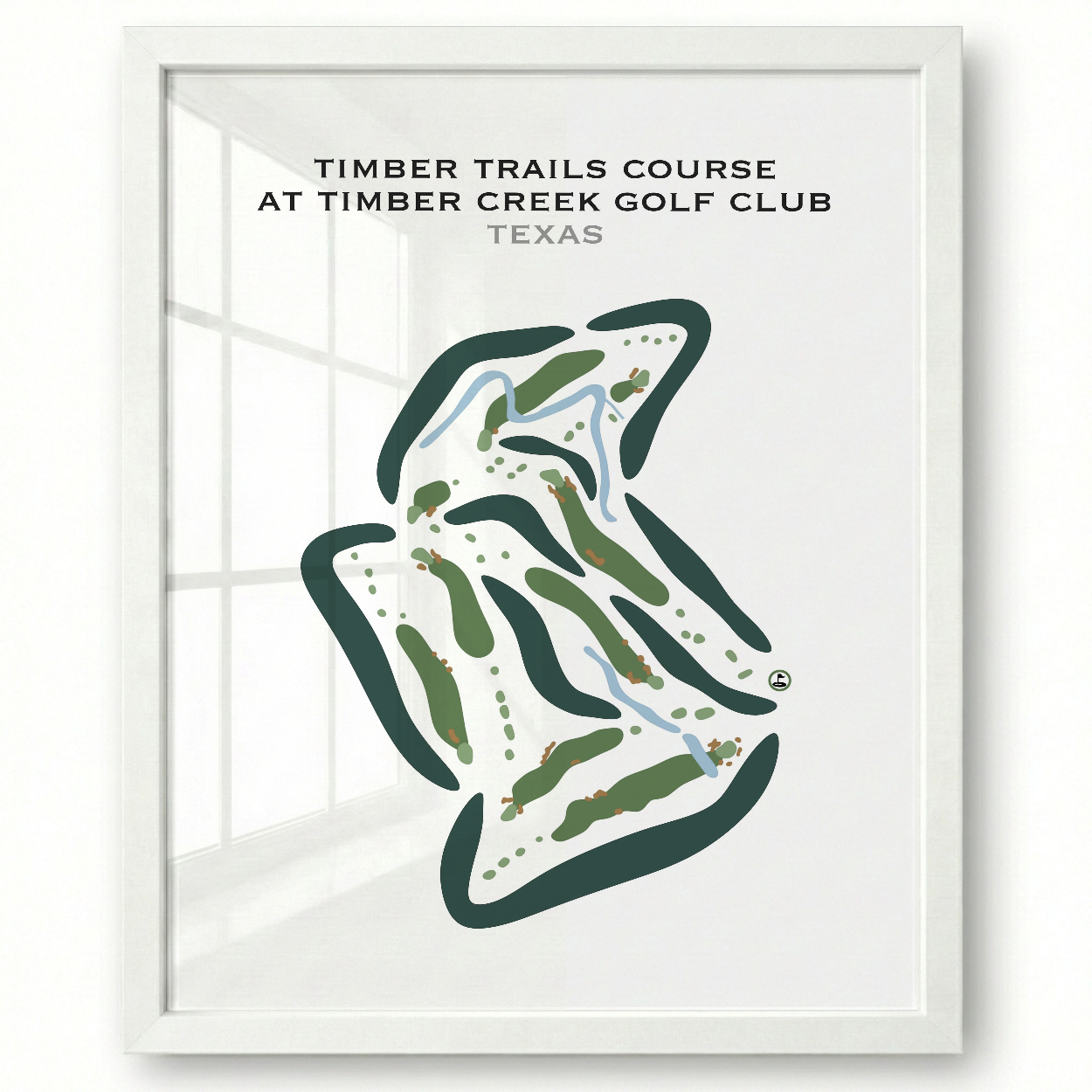 Timber Trails Course at Timber Creek Golf Club, Texas - Printed Golf Courses