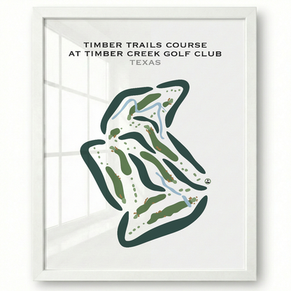 Timber Trails Course at Timber Creek Golf Club, Texas - Printed Golf Courses