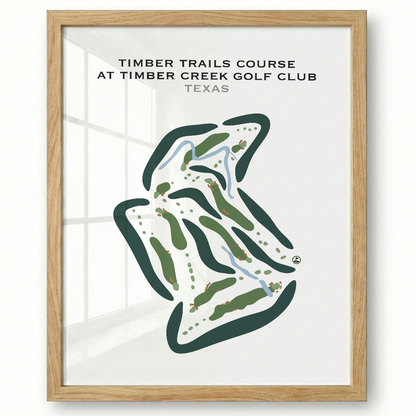 Timber Trails Course at Timber Creek Golf Club, Texas - Printed Golf Courses