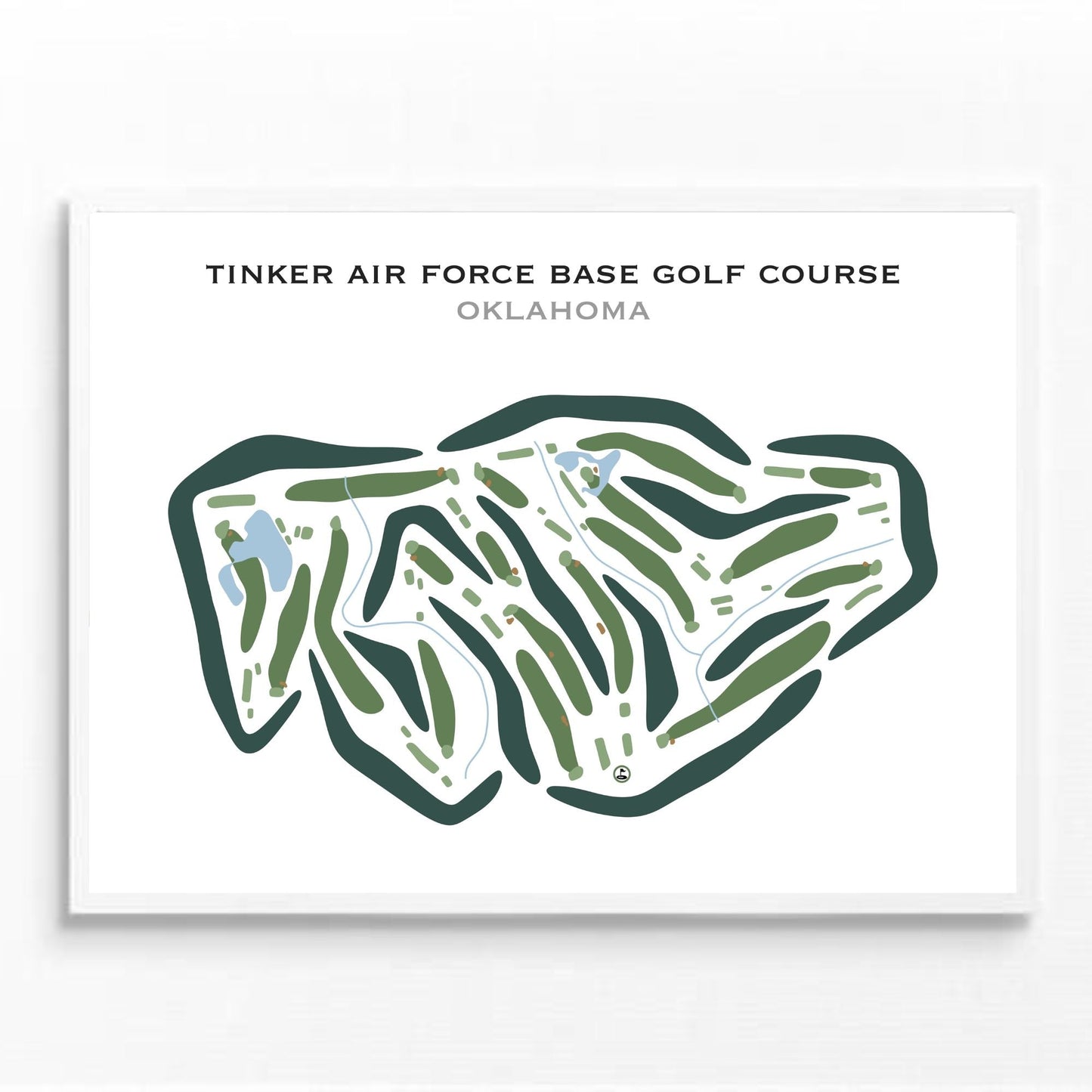 Tinker Air Force Base Golf Course, Oklahoma - Printed Golf Courses