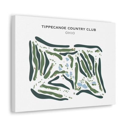 Tippecanoe Country Club, Ohio - Printed Golf Course