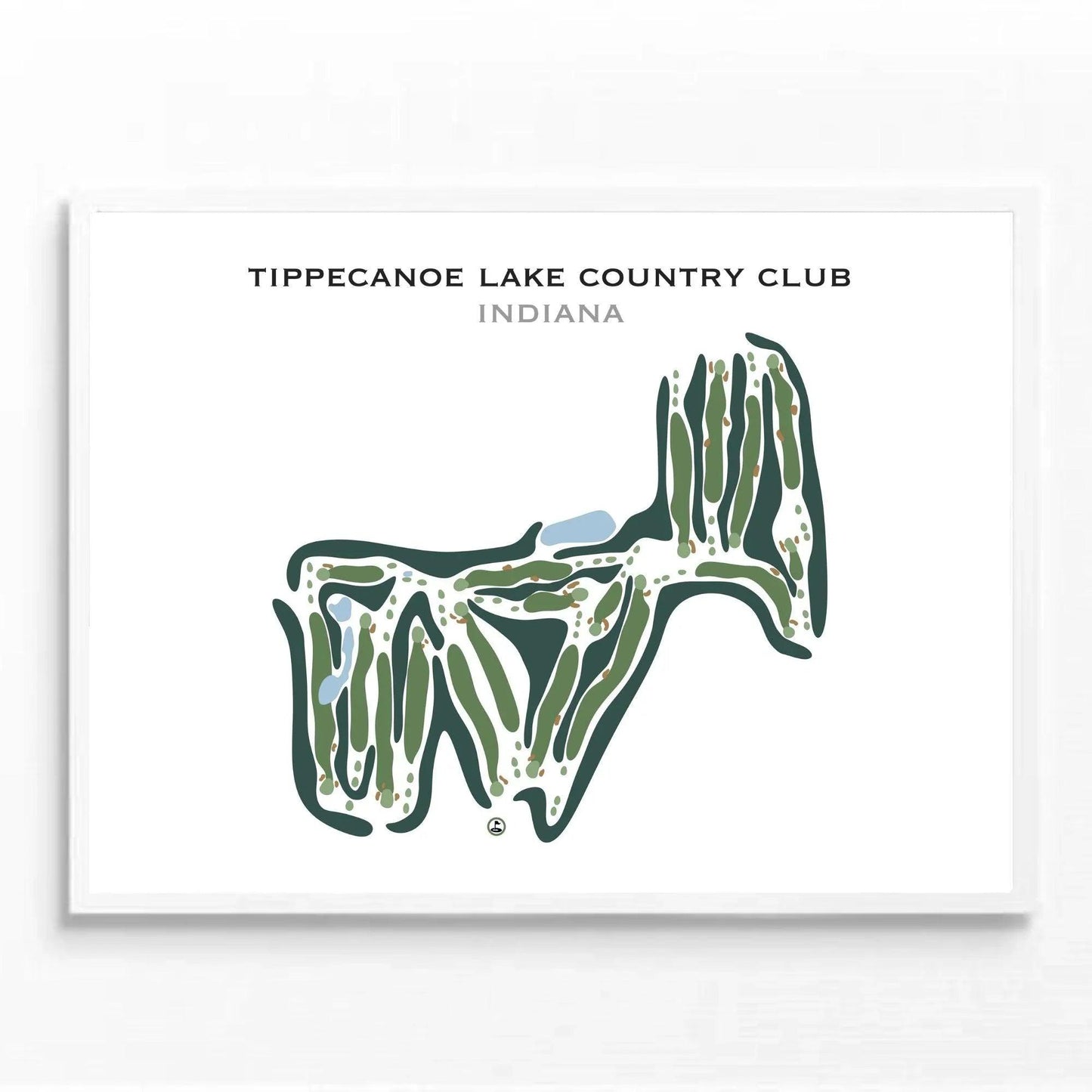 Tippecanoe Lake Country Club, Indiana - Printed Golf Courses