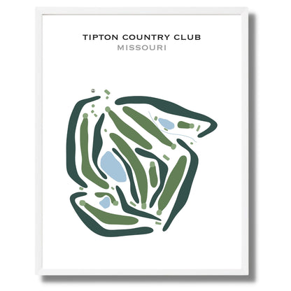Tipton Country Club, Missouri - Printed Golf Courses