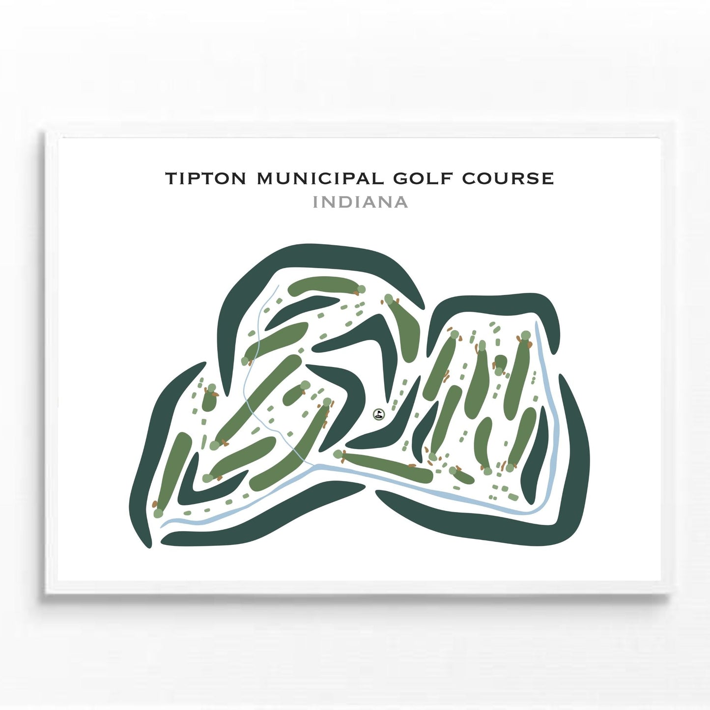 Tipton Municipal Golf Course, Indiana - Printed Golf Courses