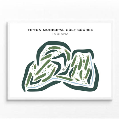 Tipton Municipal Golf Course, Indiana - Printed Golf Courses