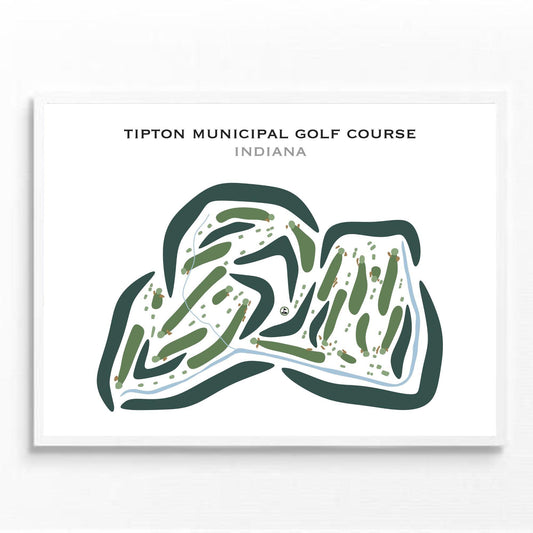 Tipton Municipal Golf Course, Indiana - Printed Golf Courses