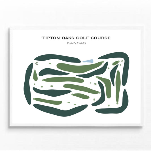 Tipton Oaks Golf Course, Kansas - Printed Golf Courses