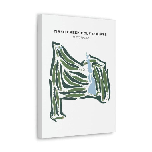 Tired Creek Golf Course, Georgia - Printed Golf Courses