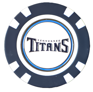 Officially Licensed Tennessee Titans Poker Chip Ball Marker