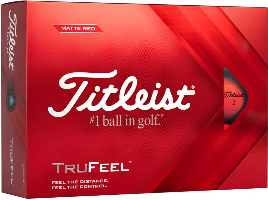 Titleist 2022 TruFeel Red Golf Balls - GOLF LEAGUE