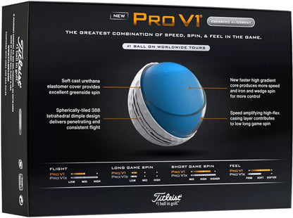 Titleist 2026 Pro V1 Enhanced Alignment Golf Balls
