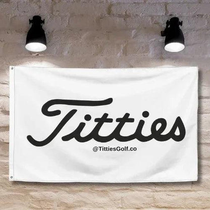 TittiesGolfFlagWallMock_1 - GOLF LEAGUE