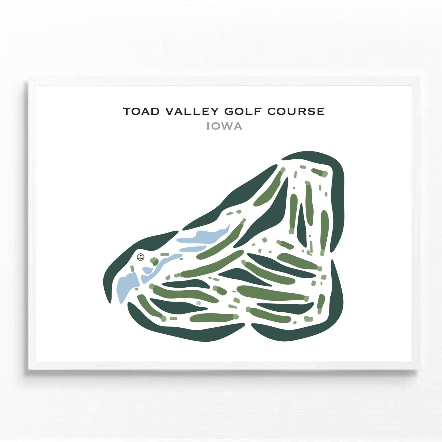 Toad Valley Golf Course, Iowa - Printed Golf Courses