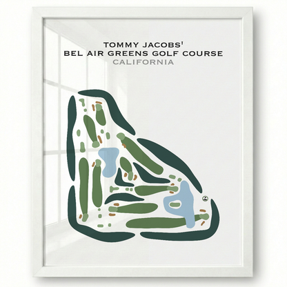 Tommy Jacobs' Bel Air Greens Golf Course, California - Printed Golf Courses