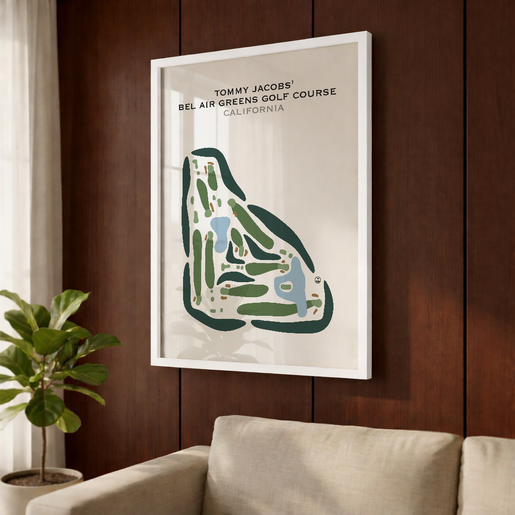 Tommy Jacobs' Bel Air Greens Golf Course, California - Printed Golf Courses