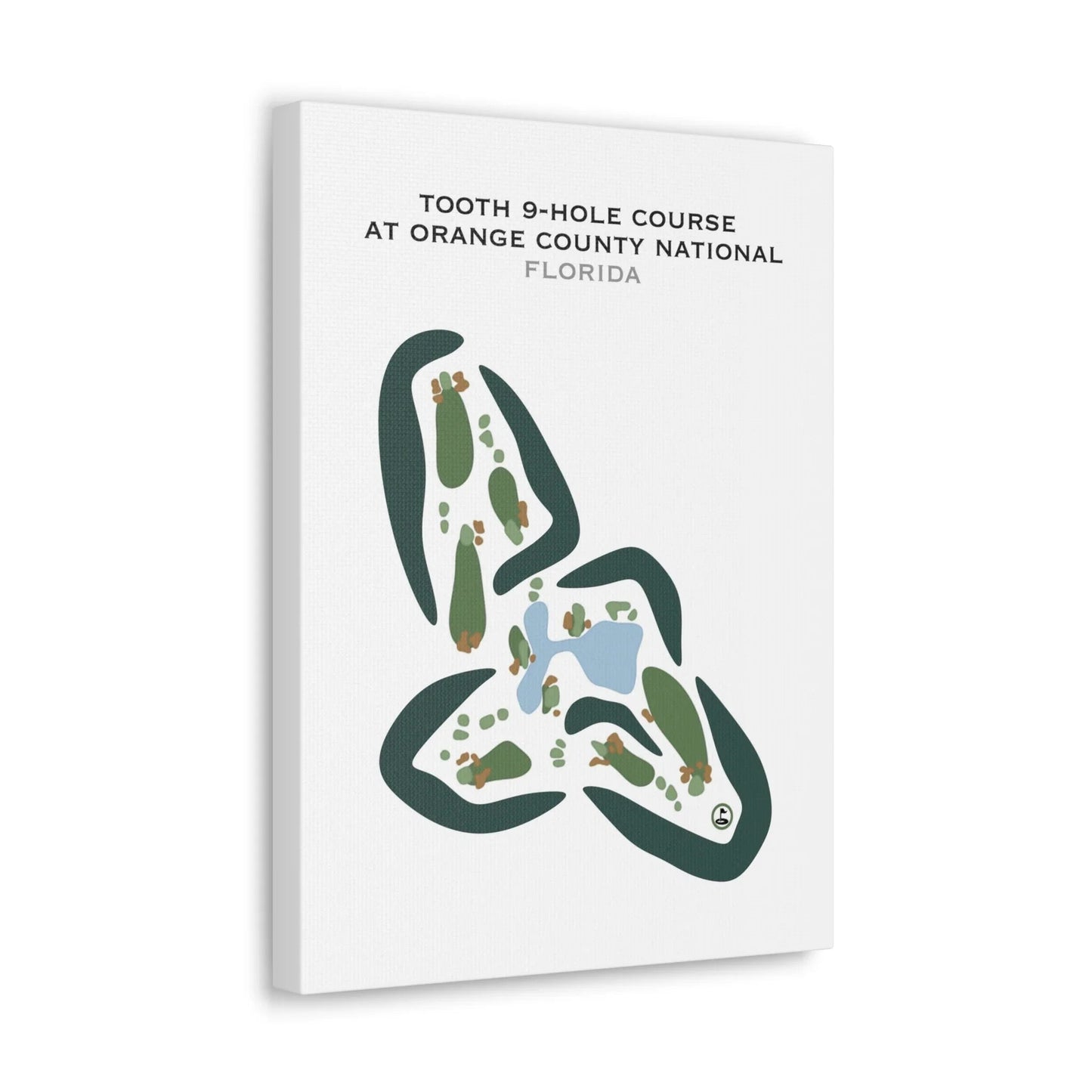 Tooth 9-hole Course at Orange County National, Winter Garden, Florida - Printed Golf Courses