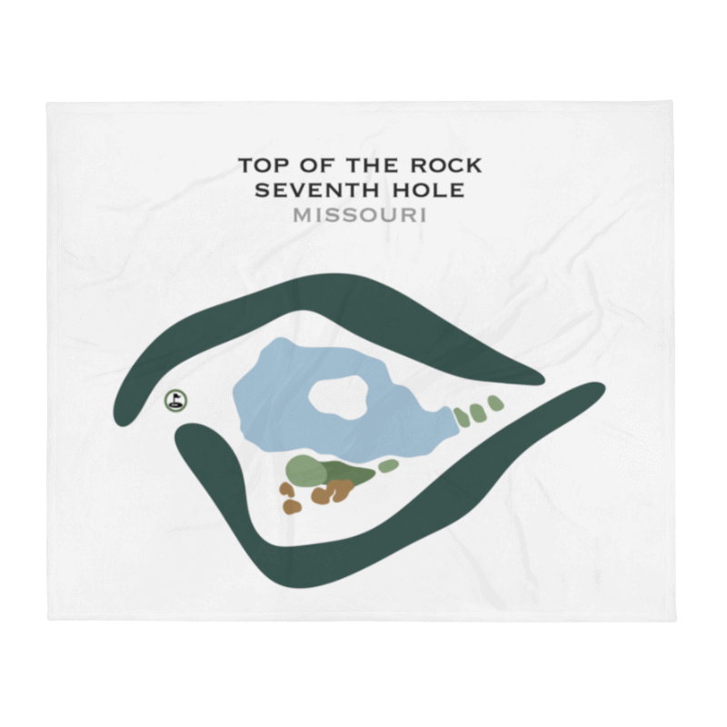 Top of the Rock Golf Course - Hole 7, Missouri - Printed Golf Courses