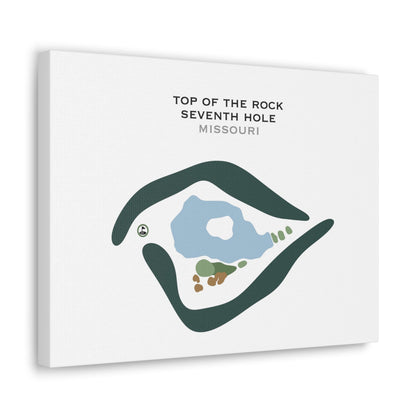 Top of the Rock Golf Course - Hole 7, Missouri - Printed Golf Courses