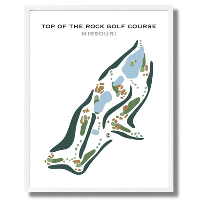 Top Of The Rock, Missouri - Printed Golf Courses