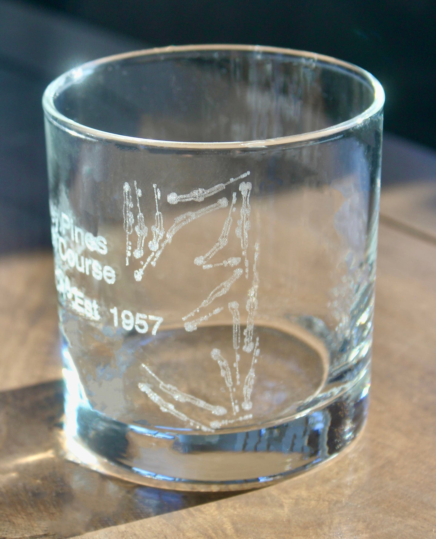 Torrey Pines South Course - Laser Engraved Golf Course Map Glasses