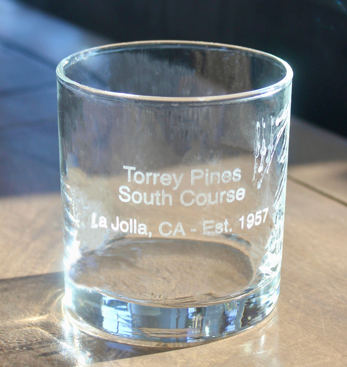 Torrey Pines South Course - Laser Engraved Golf Course Map Glasses