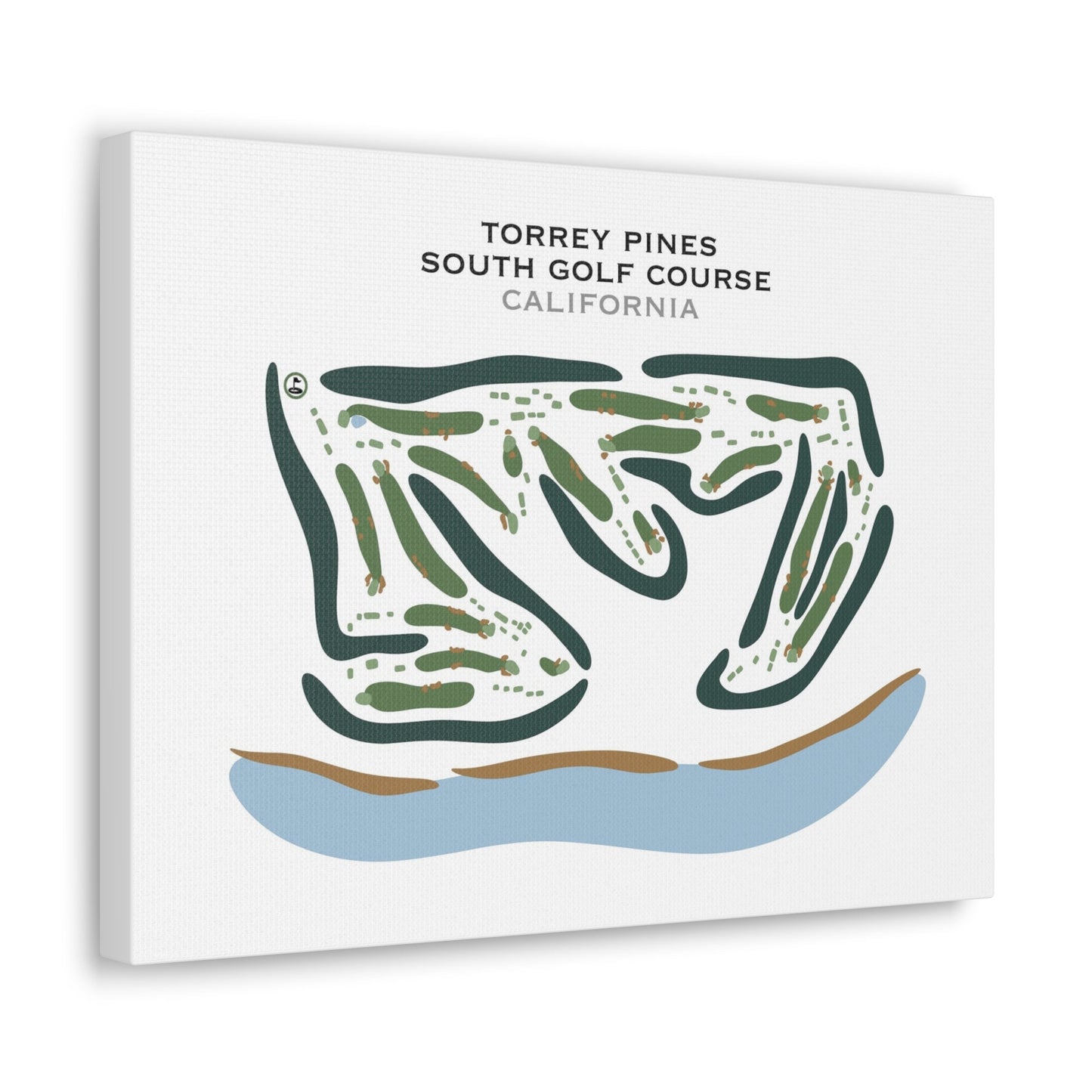 Torrey Pines South Course, California - Printed Golf Courses