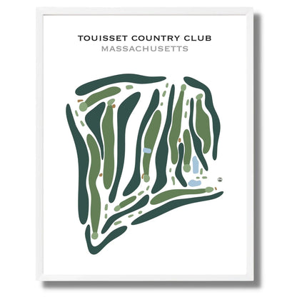 Touisset Country Club, Massachusetts - Printed Golf Course