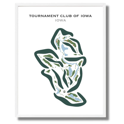 Tournament Club of Iowa, Iowa - Printed Golf Courses