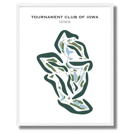 Tournament Club of Iowa, Iowa - Printed Golf Courses