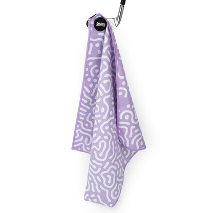 Wrong Fairway Lavender Magnet Golf Towel
