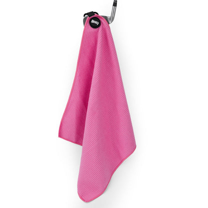 Hot Pink Magnetic Golf Towel
