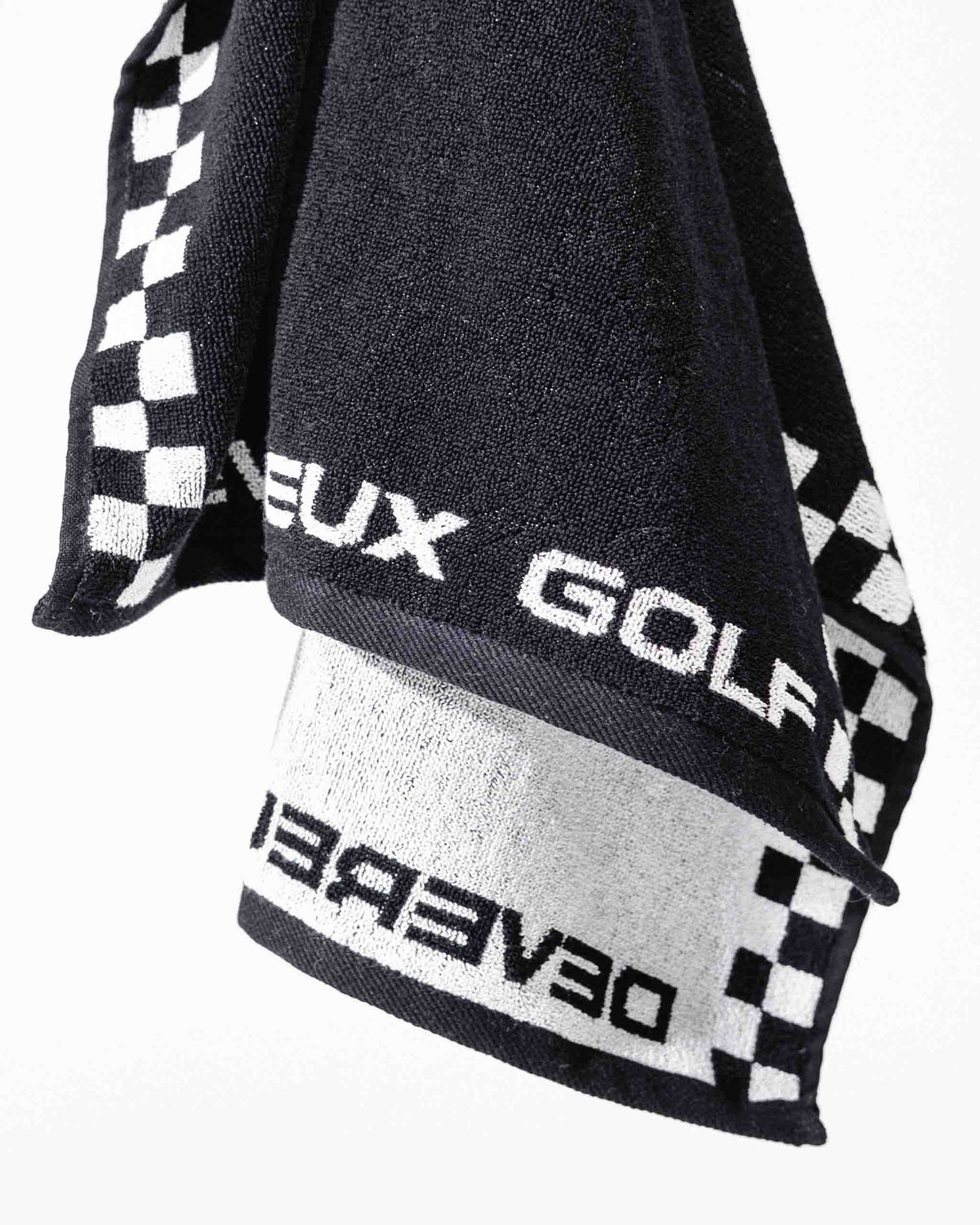 Skull Caddie Knitted Towel - Black / White