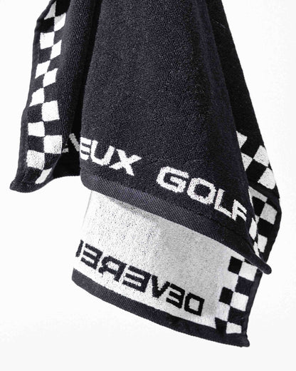 Skull Caddie Knitted Towel - Black / White