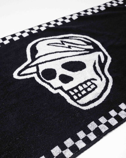 Skull Caddie Knitted Towel - Black / White