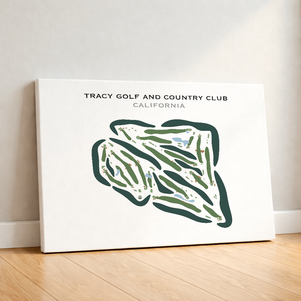 Tracy Golf & Country Club, California - Printed Golf Courses