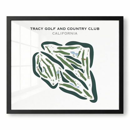 Tracy Golf & Country Club, California - Printed Golf Courses