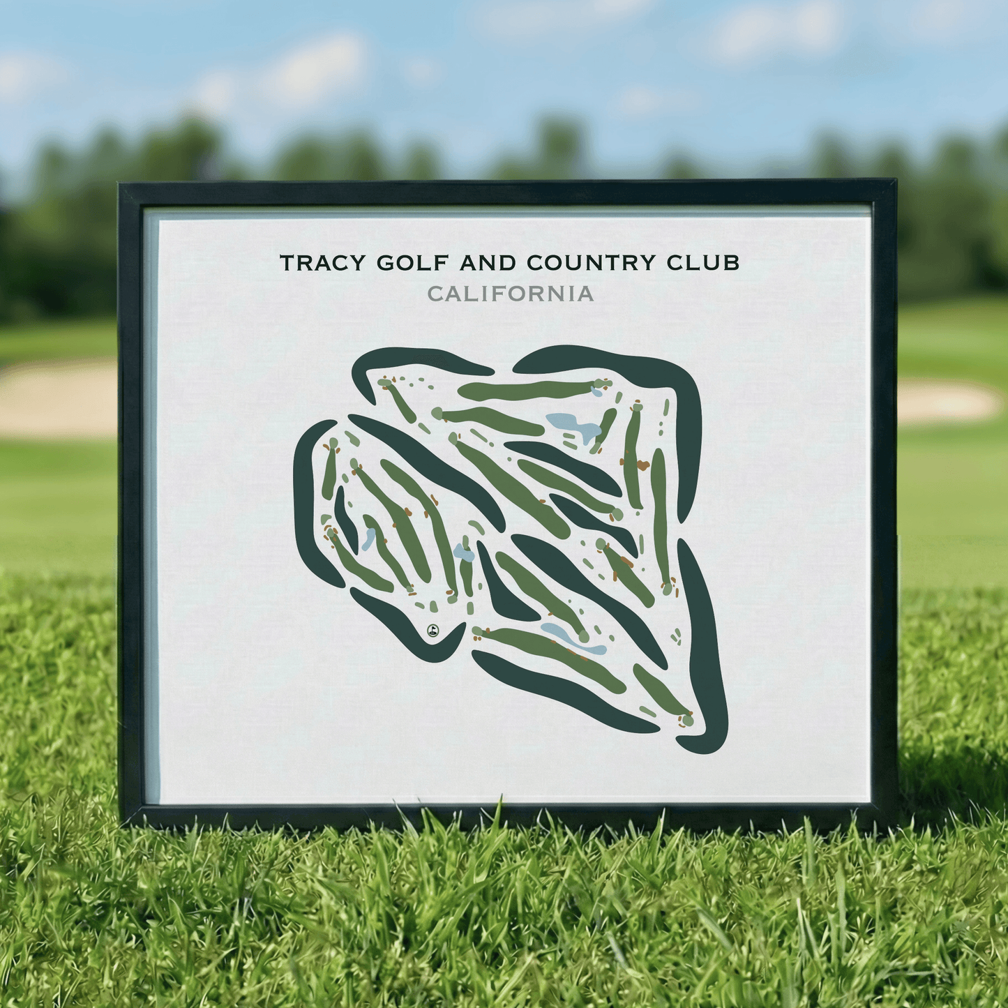 Tracy Golf & Country Club, California - Printed Golf Courses