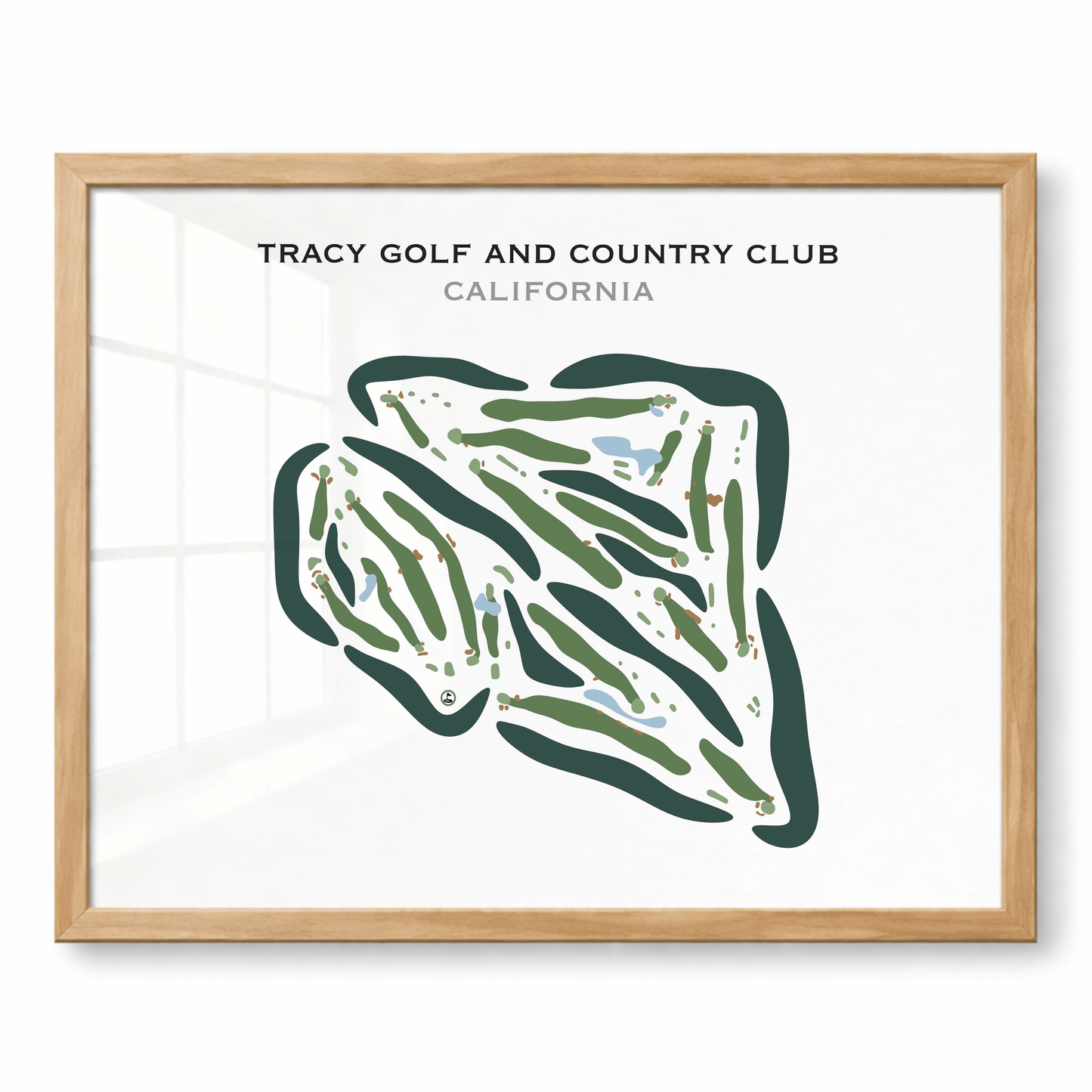 Tracy Golf & Country Club, California - Printed Golf Courses