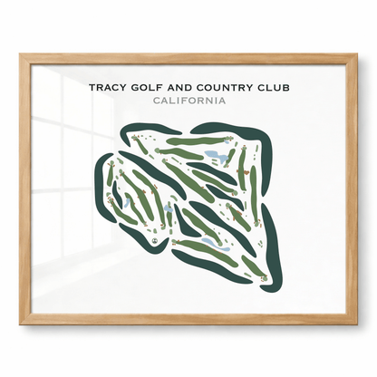 Tracy Golf & Country Club, California - Printed Golf Courses